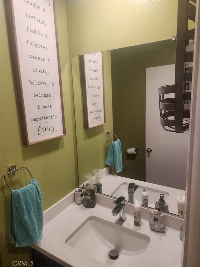 bathroom featuring vanity