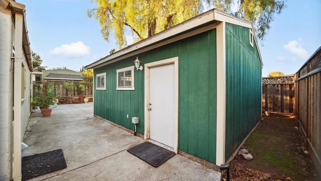 view of outbuilding