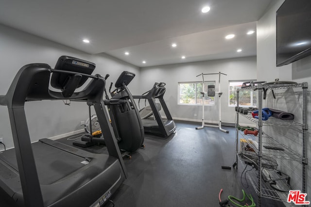 view of exercise room