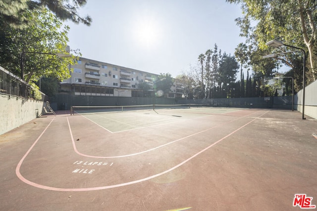 view of sport court