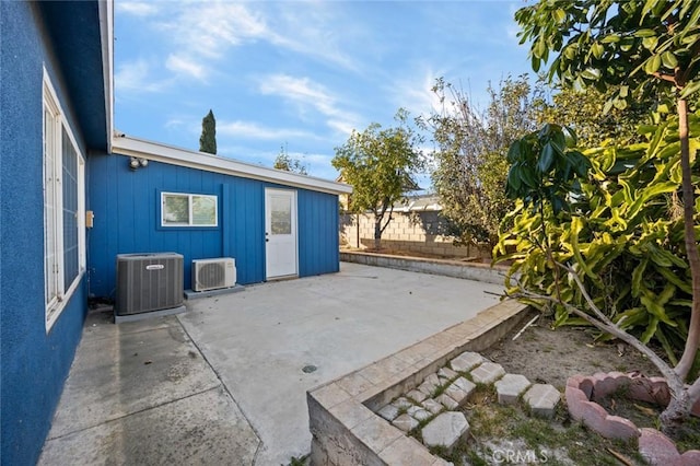 view of patio / terrace with cooling unit