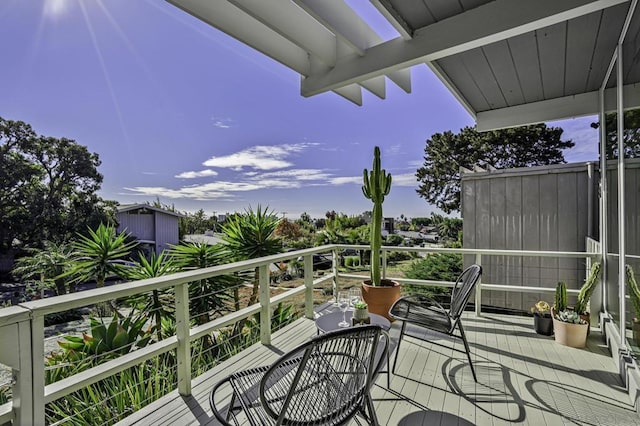 view of balcony