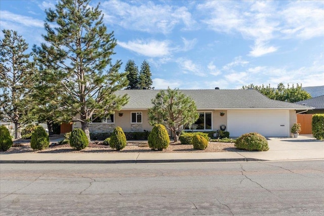 ranch-style house with a garage