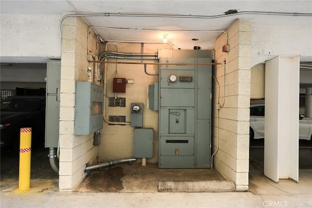 utility room with electric panel