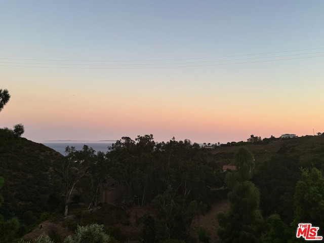 view of nature at dusk