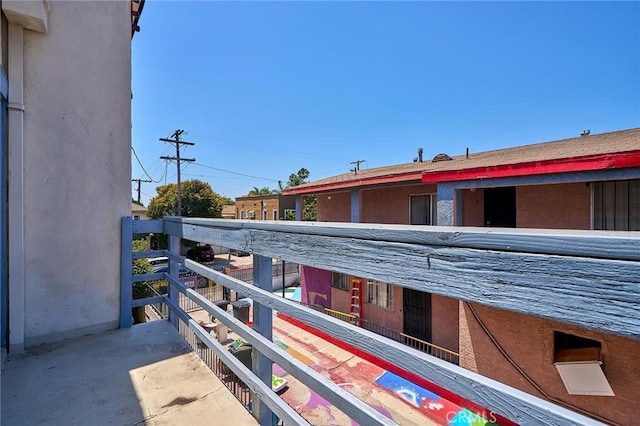 view of balcony