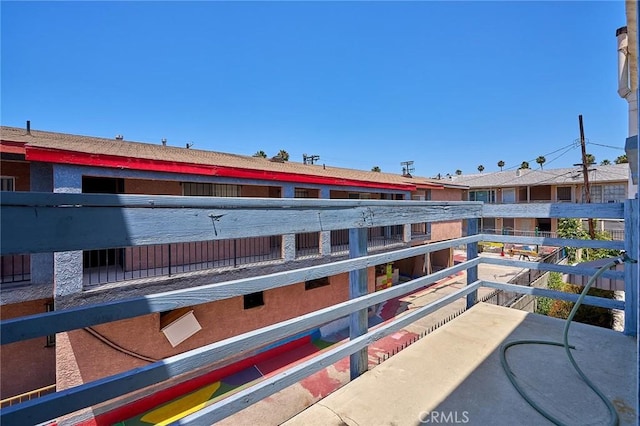 view of balcony