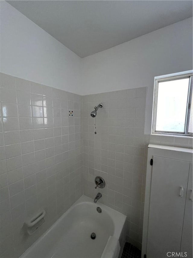 bathroom featuring bathtub / shower combination