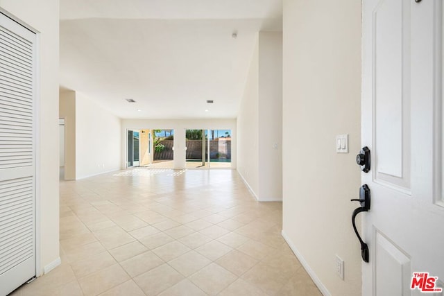 view of tiled entrance foyer