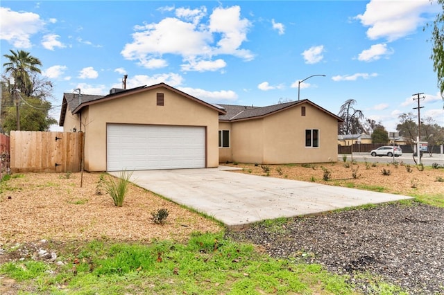 ranch-style house with a garage