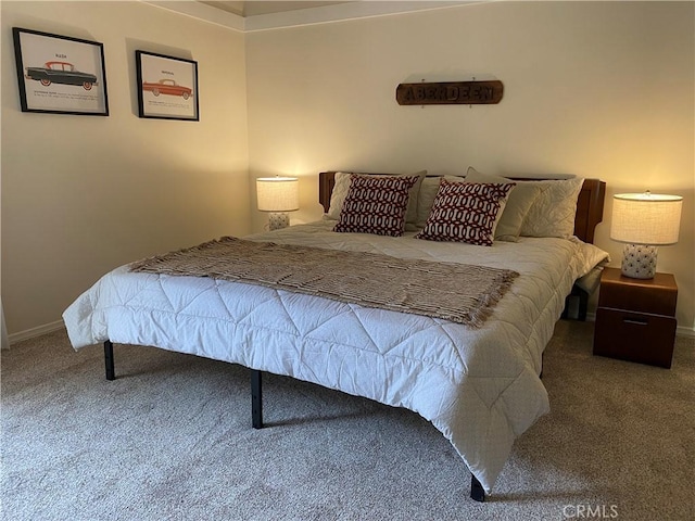 bedroom featuring carpet floors