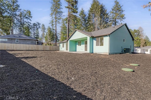 rear view of property with a patio