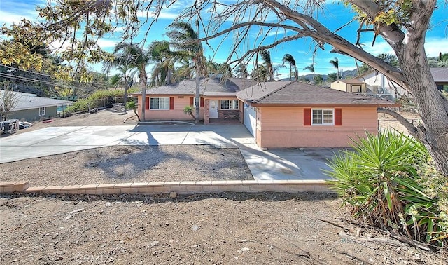 view of ranch-style home