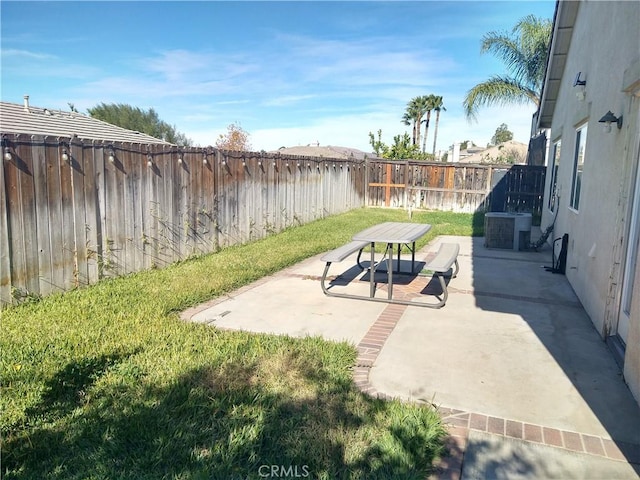 view of patio / terrace featuring cooling unit