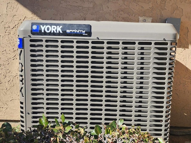 exterior details with central AC unit