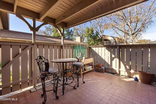 view of patio