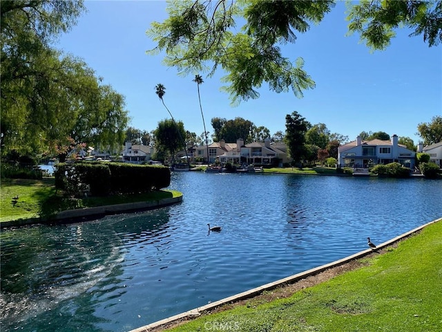 view of water feature