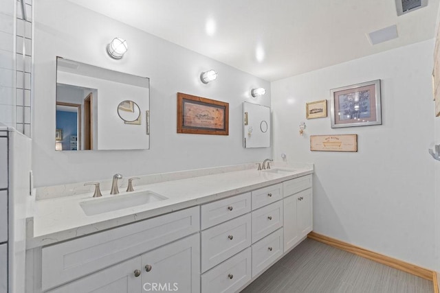 bathroom with vanity