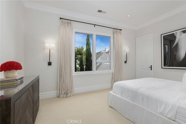 1 Moss Lndg, Laguna Niguel, CA 92677 - bedroom featuring light colored carpet and crown molding