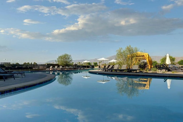 view of pool with a patio area