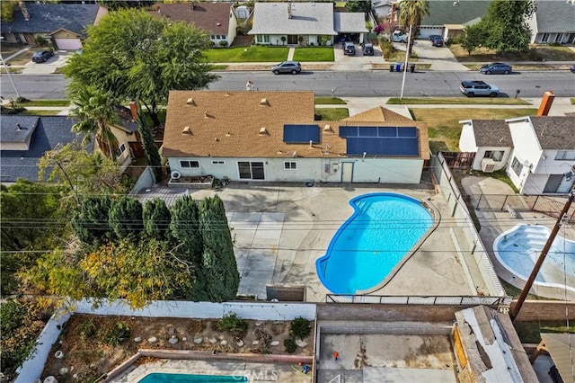 birds eye view of property