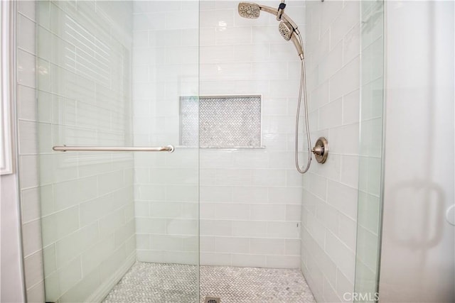 bathroom with walk in shower