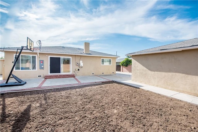 back of property featuring a patio area