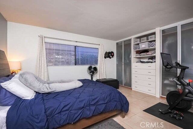 view of tiled bedroom