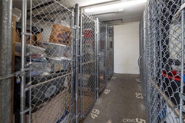 view of storage room