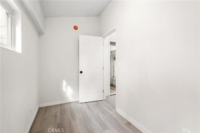 empty room featuring light hardwood / wood-style flooring