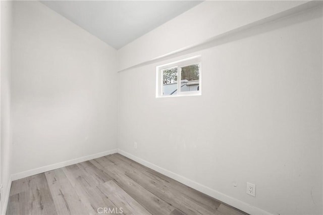 empty room featuring light hardwood / wood-style floors