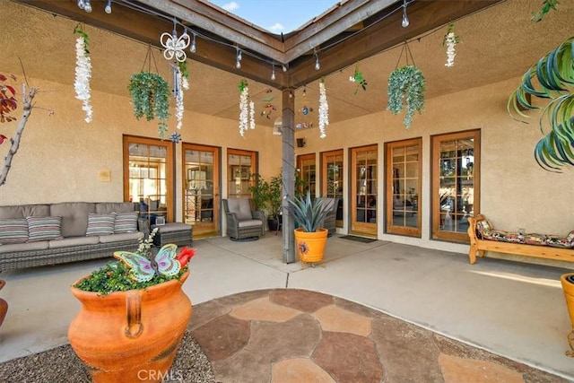 19985 Red Feather Rd, Apple Valley, CA 92307 - view of patio featuring an outdoor living space