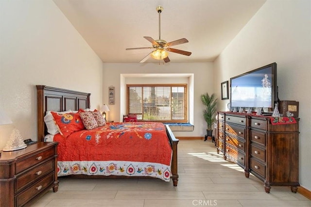 19985 Red Feather Rd, Apple Valley, CA 92307 - bedroom with light wood finished floors and a ceiling fan