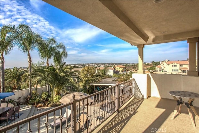 view of balcony