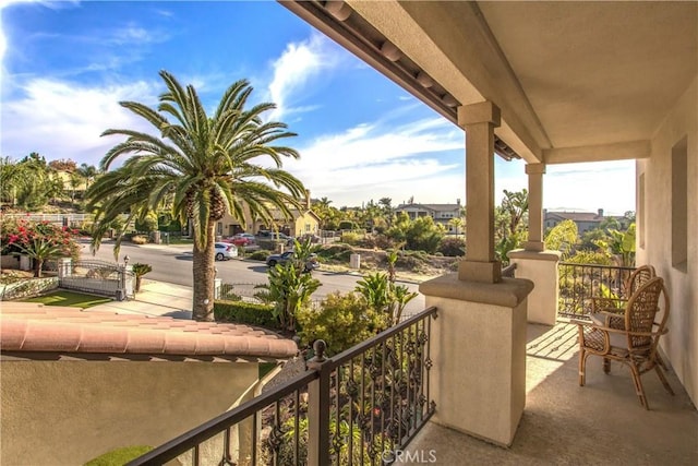 view of balcony