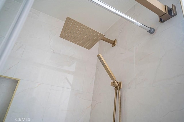 room details with tiled shower