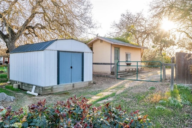 view of outdoor structure