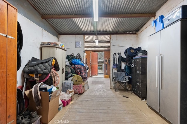 view of storage room