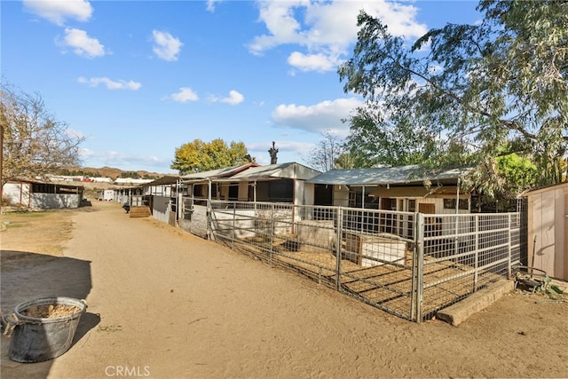 view of stable