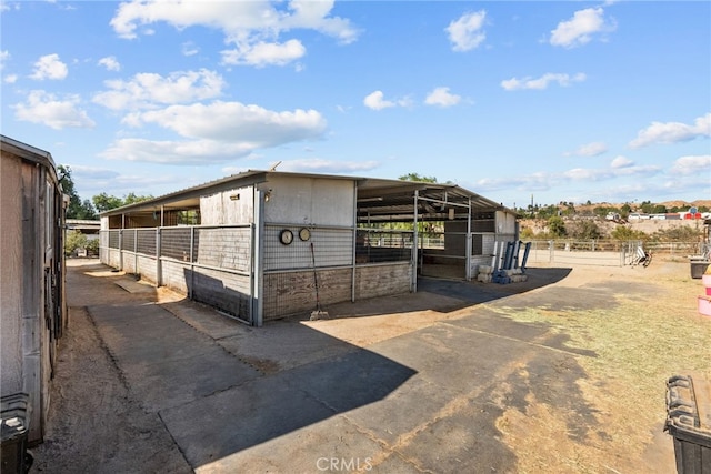 view of stable