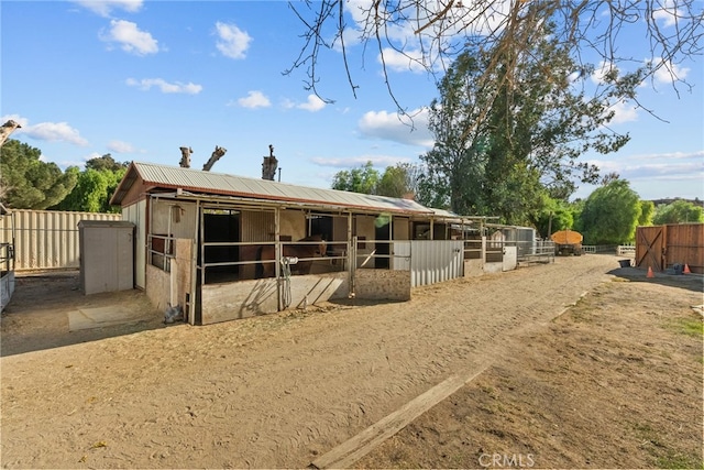 view of stable