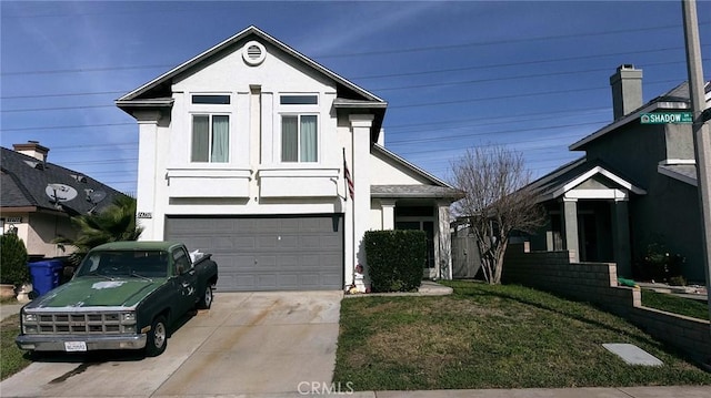 front facade featuring a garage