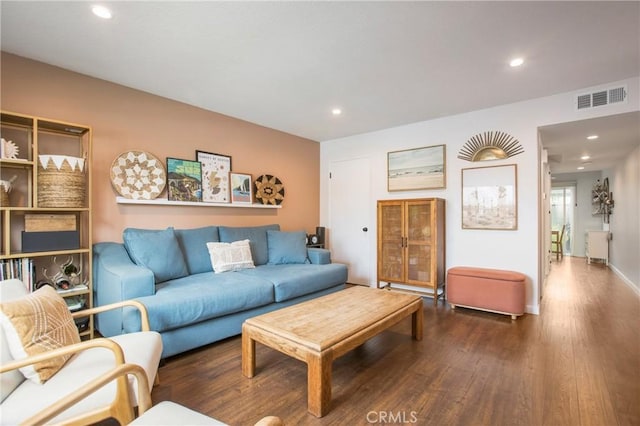 4698 Heil Ave Unit 23C, Huntington Beach, CA 92649 - living room with wood finished floors and recessed lighting