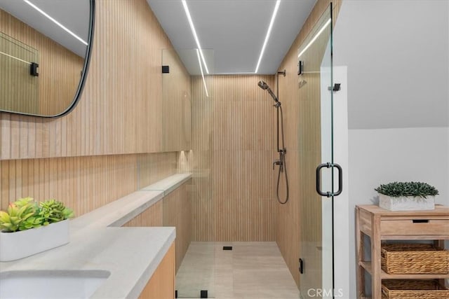734 Esplanade Unit A, Redondo Beach, CA 90277 - full bathroom featuring a shower stall and vanity