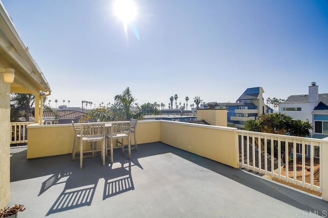 view of patio / terrace featuring a balcony