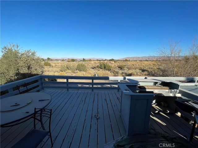 7928 Oakwood Ave, Hesperia, CA 92345 - view of wooden terrace