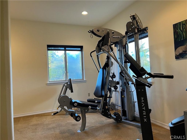 view of exercise room