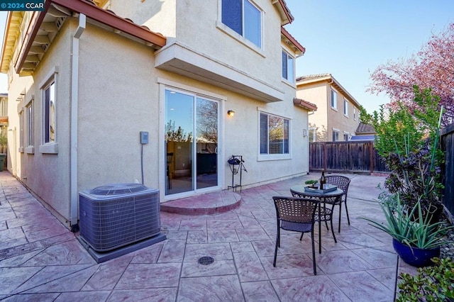 view of patio / terrace featuring cooling unit