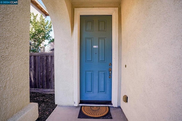 view of entrance to property