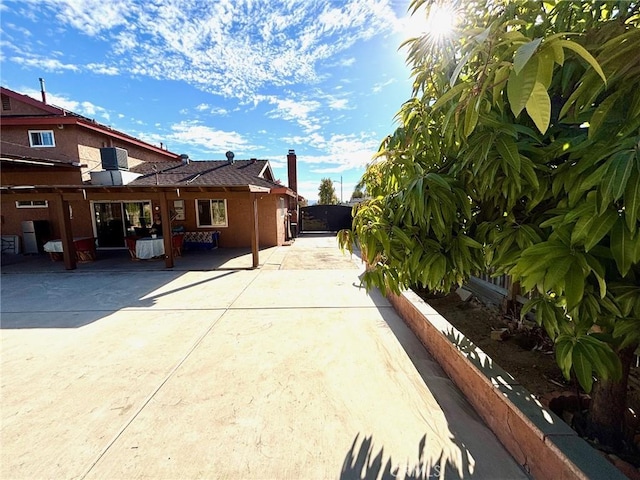 view of home's exterior featuring a patio area